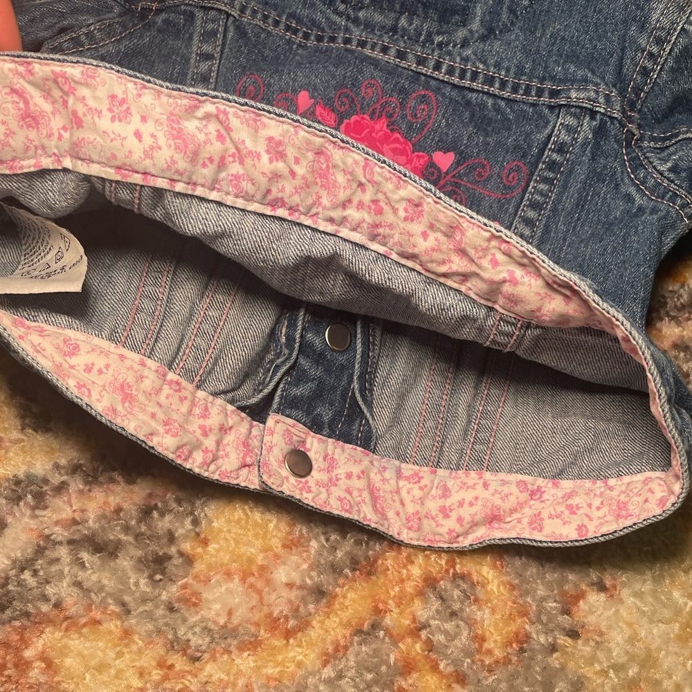 Levi’s Vintage Jean Jacket Button Down 9M girls PINk - Picture 4 of 7